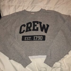 BRANDY MELVILLE “CREW” CROPPED CREWNECK